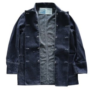 画像15: HEADLIGHT ヘッドライト HD15844 HEADLIGHT 9.5oz. SPECIAL WEAVE DENIM DOUBLE BREASTED COAT スペシャルウィーブデニム ダブルブレストコート コート ジャケット ダブルコート ワークコート チェンジボタン
