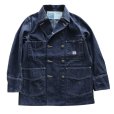 画像2: HEADLIGHT ヘッドライト HD15844 HEADLIGHT 9.5oz. SPECIAL WEAVE DENIM DOUBLE BREASTED COAT スペシャルウィーブデニム ダブルブレストコート コート ジャケット ダブルコート ワークコート チェンジボタン (2)