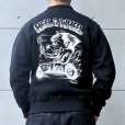 画像3: CUSHMAN クッシュマン x TOP トップ 26386T TOP別注 FULL ZIP SWEAT "HELL ON WHEEL" フルジップスウェット 裏起毛 DEVIL プリント エアブラシ アートワーク (3)