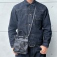 画像2: BUTLER VERNER SAILS バトラーバーナーセイルズ  Horse Leather Mini Helmet bag  JA-2928  ホースレザーミニヘルメットバッグ ショルダーバッグ 馬革 素上げ 革引手 栃木レザー 日本製 madeinjapan (2)