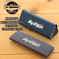 BUZZ RICKSON'S バズリクソンズ BR02871 BUZZ RICKSON'S LEATHER GLASSES CASE レザーグラスケース グッズ メガネケース レザー用品 折りたたみメガネケース
