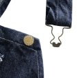 画像3: HEADLIGHT ヘッドライト HD42611 HEADLIGHT 9.5oz. SPECIAL WEAVE DENIM HIGH BACK OVERALLS スペシャルウィーブデニム ハイバックオーバーオール デニム ワークパンツ オーバーオール 1925年モデル (3)