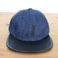 画像12: JELADO ジェラード AB21750 JELADO×BRUNEL＆Co.HATMAKERS B.B.CAP ブルーネルハットメイカーズ  ベースボールキャップ 帽子 カウハイド  ホースハイド 白タグ デニム 革 (12)
