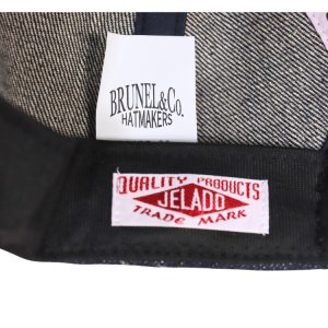 画像20: JELADO ジェラード AB21750 JELADO×BRUNEL＆Co.HATMAKERS B.B.CAP ブルーネルハットメイカーズ  ベースボールキャップ 帽子 カウハイド  ホースハイド 白タグ デニム 革