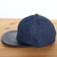 画像13: JELADO ジェラード AB21750 JELADO×BRUNEL＆Co.HATMAKERS B.B.CAP ブルーネルハットメイカーズ  ベースボールキャップ 帽子 カウハイド  ホースハイド 白タグ デニム 革 (13)