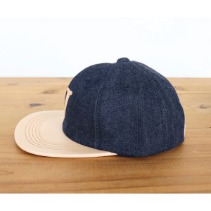 画像4: JELADO ジェラード AB21750 JELADO×BRUNEL＆Co.HATMAKERS B.B.CAP ブルーネルハットメイカーズ  ベースボールキャップ 帽子 カウハイド  ホースハイド 白タグ デニム 革