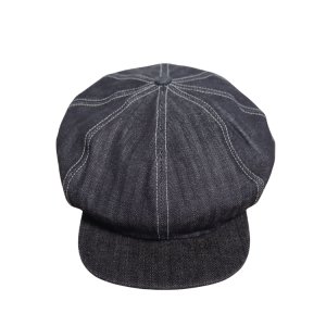 画像4: DAPPER'S ダッパーズ LOT1836 Classical Casquette TypeA クラシカルキャスケット 帽子 キャスケット ノンウォッシュ インディゴ デニム ブラックデニム クラシカル