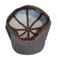 画像12: DAPPER'S ダッパーズ LOT1836 Classical Casquette TypeA クラシカルキャスケット 帽子 キャスケット ノンウォッシュ インディゴ デニム ブラックデニム クラシカル (12)