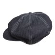 画像2: DAPPER'S ダッパーズ LOT1836 Classical Casquette TypeA クラシカルキャスケット 帽子 キャスケット ノンウォッシュ インディゴ デニム ブラックデニム クラシカル (2)