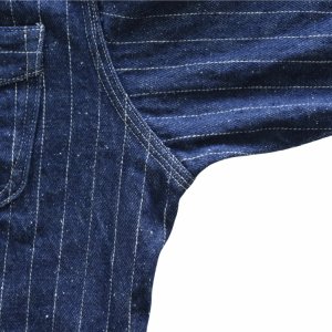 画像11: DELUXEWARE デラックスウエア 7630A DENIM NEL SHIRT デニムネルシャツ ネルシャツ デニムストライプネル デニムヘビーネル