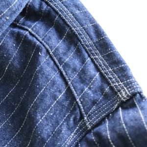 画像9: DELUXEWARE デラックスウエア 7630A DENIM NEL SHIRT デニムネルシャツ ネルシャツ デニムストライプネル デニムヘビーネル