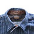 画像6: DELUXEWARE デラックスウエア 7630A DENIM NEL SHIRT デニムネルシャツ ネルシャツ デニムストライプネル デニムヘビーネル (6)