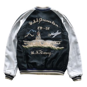 画像14: TAILOR TOYO テーラー東洋 TT15877-219 Late 1950s Style Acetate Souvenir Jacket “USS PRINCETON” × “MAIKO”アセテートスーベニアジャケット USSプリンストンx舞妓 スカジャン リバーシブル 2トーン 両面アセテート生地 スーベニアジャケット 刺繍