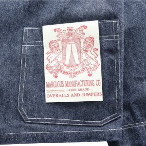画像7: DAPPER'S ダッパーズ LION-001 LION BRAND Denim Coverall Jacket ライオンブランド デニムカバーオールジャケット デニムジャケット メンズ カバーオール