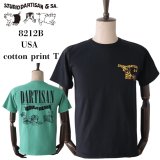 STUDIO D'ARTISAN ステュディオダルチザン 8212B USA cotton print T コットンプリントT 半袖Tシャツ メンズ アメカジ USコットンボディー ダルチ豚 パロディーシリーズ