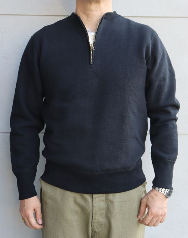 DELUXEWARE デラックスウエア S105-00 7inch HALF-ZIP PLAIN ハーフ 