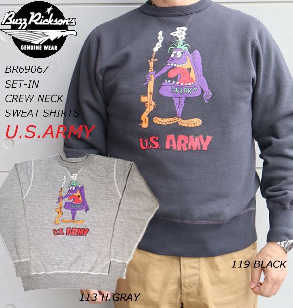 BUZZ RICKSON'S バズリクソンズ BR69067 SET-IN CREW NECK SWEAT