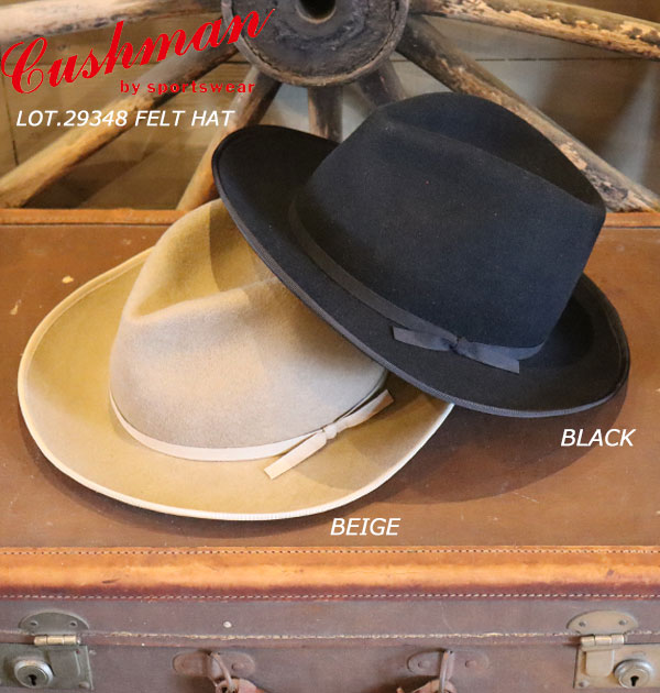 CUSHMAN クッシュマン 29348 FELT HAT ウール 100%の フェルトハット 