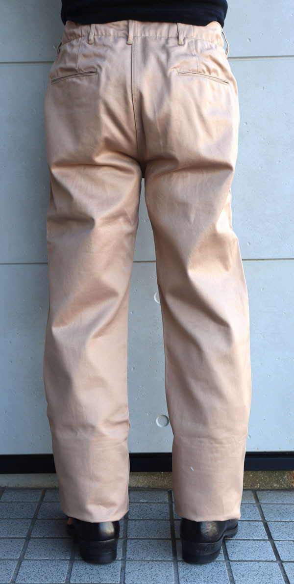 BUZZ RICKSON'S/バズリクソンズ BR40025 ORIGINAL SPEC. CHINOS (ONE WASH)オリジナルスペック  ミリタリーチノ 1930年代 1940年代 ヴィンテージ再現 ボトムス チノパン ベージュ - TOP