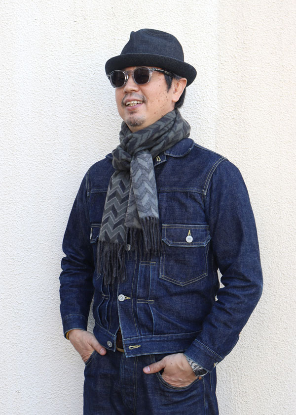 DAPPER'S ダッパーズ Lot.1590 Cashmink Scarf by V.FRAAS 【Chevron