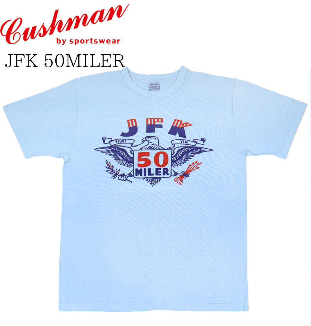 CUSHMAN クッシュマン 26460 リサイクルコットン半袖Tシャツ(JFK