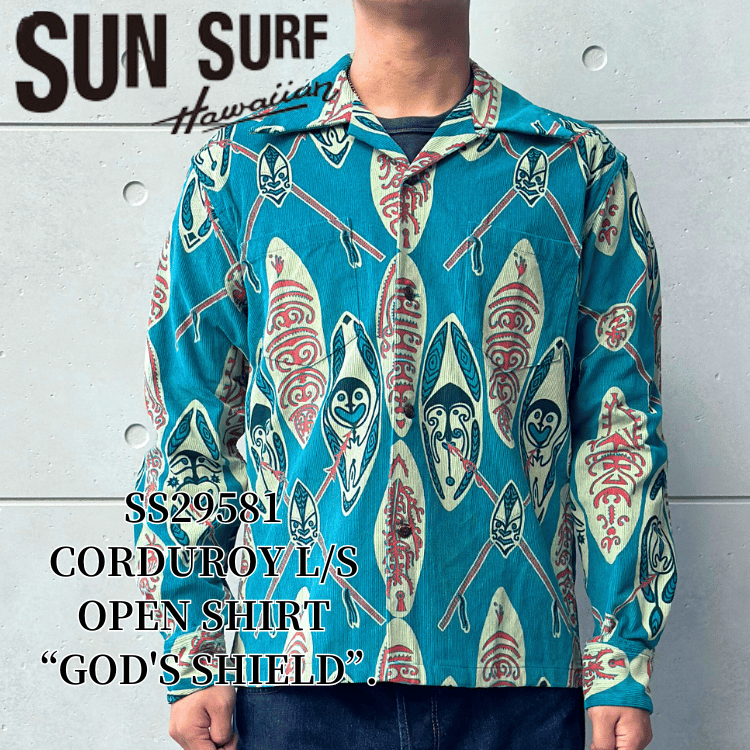 SUN SURF サンサーフ SS29581 CORDUROY L/S OPEN SHIRT 