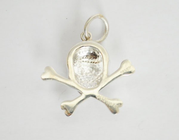 画像3: クッシュマン　スカルシルバートップ　程よい大きさでネックレスのポイントに！　CUSHMAN　[29178] (3)