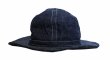 画像3:  BUZZ RICKSON'S バズリクソンズ BR01476 デニムハット　HAT,WORKING,DENIM ワンウォッシュ済み　ARMY アーミー　ミリタリー　グッズ　帽子 (3)