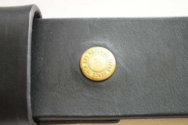 画像4: ART BROWN アートブラウン VGB40142AB クロムエクセルレザー 40mm幅 真鍮バックル ギャリソンベルト プルアップレザー ゴールド ホーウィン社  オイルドレザー グッズ ベルト 日本製 (4)