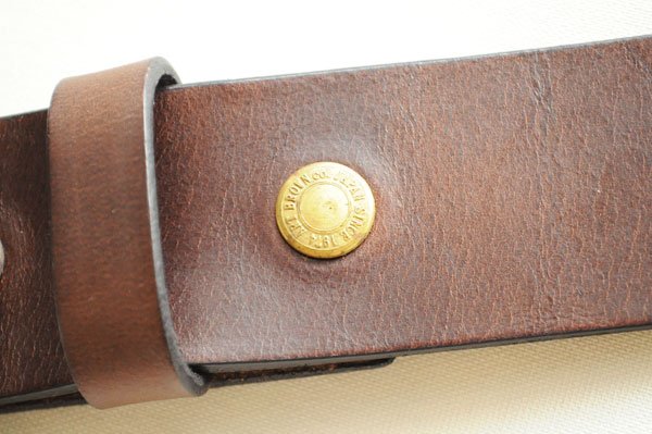 画像10: ART BROWN アートブラウン VGB40142AB クロムエクセルレザー 40mm幅 真鍮バックル ギャリソンベルト プルアップレザー ゴールド ホーウィン社  オイルドレザー グッズ ベルト 日本製 (10)