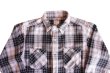 画像3: MOMOTAROU JEANS　桃太郎ジーンズ　05-310　オリジナルチェック・ワークシャツ　裏起毛　ネルシャツ　コットン100％　トップス (3)
