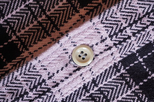 画像7: MOMOTARO JEANS　桃太郎ジーンズ　05-310　オリジナルチェック・ワークシャツ　裏起毛　ネルシャツ　コットン100％　トップス (7)