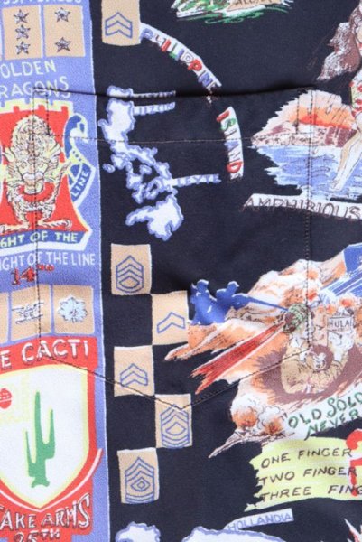 画像16: SUN SURF × BUZZ RICKSON'S SPECIAL EDITION “TROPIC LIGHTNING” SS38869 サンサーフ  バズリクソンズ コラボ ハワイアンシャツ トロピカルライティング ミリタリー  POI POUNDER TOG  東洋エンタープライス アロハシャツ 半袖シャツ (16)