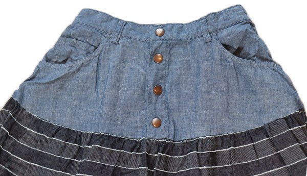 画像3: graphzero グラフゼロ La-TESK-0312 ティアードスカート F.ブロック Aライン で きれいなシルエット！  スカート レディース  (3)