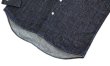 画像7: graphzero グラフゼロ GZ-PTDL-0208 プリーテッドドレスL/Sシャツ きれいなシルエットで着られる デニムシャツ クラシカル ワーク 男女兼用 ユニセックス 長袖シャツ (7)