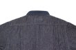 画像10: graphzero グラフゼロ GZ-PTDL-0208 プリーテッドドレスL/Sシャツ きれいなシルエットで着られる デニムシャツ クラシカル ワーク 男女兼用 ユニセックス 長袖シャツ (10)