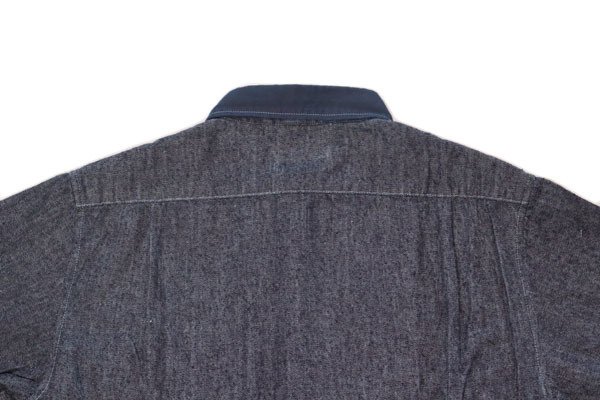 画像10: graphzero グラフゼロ GZ-PTDL-0208 プリーテッドドレスL/Sシャツ きれいなシルエットで着られる デニムシャツ クラシカル ワーク 男女兼用 ユニセックス 長袖シャツ (10)