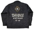 画像12: TAILOR TOYO テーラー東洋 TT15180 (119 BLACK) Late 1960s Style Vietnam Liner Jacket “1st RECON H&C CO.”  キルト ライニングジャケット ベトナムナムジャケット ベトジャン タイガー スカル スペード 刺繍 ミリタリージャケット (12)