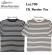 画像1: WEARMASTERS ウエアマスターズ Lot.790 人気定番TEEの ボーダーモデル ５分袖 CK Border Tee ミッドセンチュリー テイス トの ボートネック ハーフスリーブスタイル Tシャツ アトラクションズ (1)