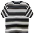 画像2: WEARMASTERS ウエアマスターズ Lot.790 人気定番TEEの ボーダーモデル ５分袖 CK Border Tee ミッドセンチュリー テイス トの ボートネック ハーフスリーブスタイル Tシャツ アトラクションズ (2)