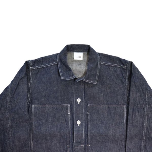 画像5: BUZZ RICKSONS バズリクソンズ BR15301 U.S. ARMY DENIM PULLOVER JACKET USアーミー デニム プルオーバー ジャケット コットン100％ ブルーデニム 使用 アウター ジャケット ワークスタイル ミリタリー (5)