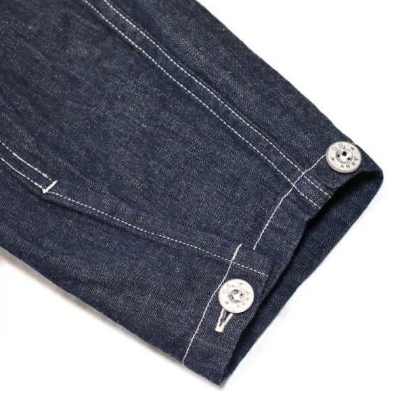 画像10: BUZZ RICKSONS バズリクソンズ BR15301 U.S. ARMY DENIM PULLOVER JACKET USアーミー デニム プルオーバー ジャケット コットン100％ ブルーデニム 使用 アウター ジャケット ワークスタイル ミリタリー (10)