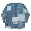 画像10: JELADO ジェラード BL81120 Sleeping shirt スリーピングシャツ BLUE LABEL ブルーラベル 青タグ スクリーンプリント にて リアルな 襤褸 (ボロ) の雰囲気を出した スリーピングシャツ トップス 長袖 シャツ (10)