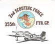 画像17: BUZZ RICKSON'S バズリクソンズ BR79126 S/S T-SHIRT 2nd SCOUTING FORCE プリントTシャツ アメリカ海軍 偵察隊 第355戦闘大隊 P-51マスタング プリント デザイン コットン100％ ミリタリー半袖 Tシャツ (17)