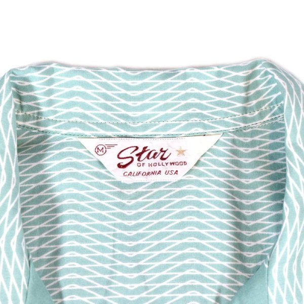 画像7: STAR OF HOLLYWOOD スターオブハリウッド SH39088 TYPEWRITER COTTON OPEN SHIRT “ZIG ZAG” タイプライター コットン オープン シャツ ジグザグ柄 プリント デザイン 半袖シャツ 東洋エンタープライズ サンサーフ (7)