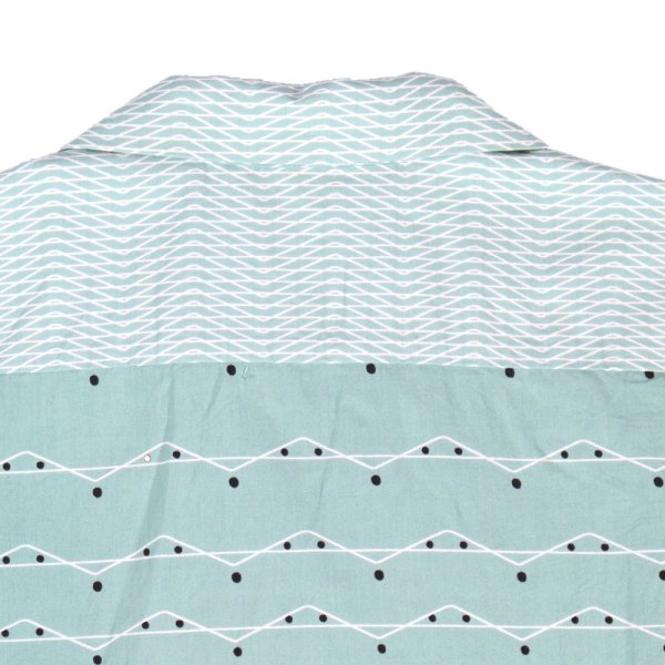 画像12: STAR OF HOLLYWOOD スターオブハリウッド SH39088 TYPEWRITER COTTON OPEN SHIRT “ZIG ZAG” タイプライター コットン オープン シャツ ジグザグ柄 プリント デザイン 半袖シャツ 東洋エンタープライズ サンサーフ (12)