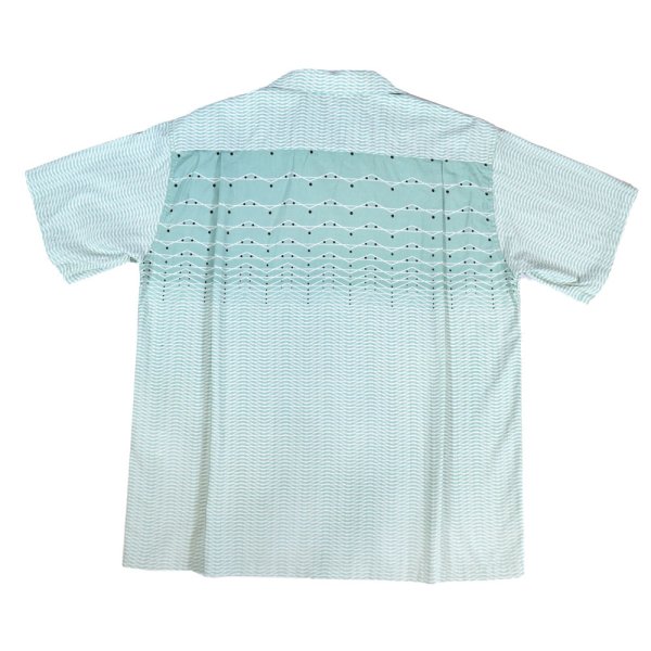 画像11: STAR OF HOLLYWOOD スターオブハリウッド SH39088 TYPEWRITER COTTON OPEN SHIRT “ZIG ZAG” タイプライター コットン オープン シャツ ジグザグ柄 プリント デザイン 半袖シャツ 東洋エンタープライズ サンサーフ (11)