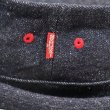画像8: SAMURAI JEANS サムライジーンズ SJ401HT-15oz デニムポークパイハット 15oz 男気セルビチデニムを使用した デニムハット 被りやすい深さ ワンウォッシュ 済み サムライ上段ネーム ピスネーム グッズ 帽子 (8)