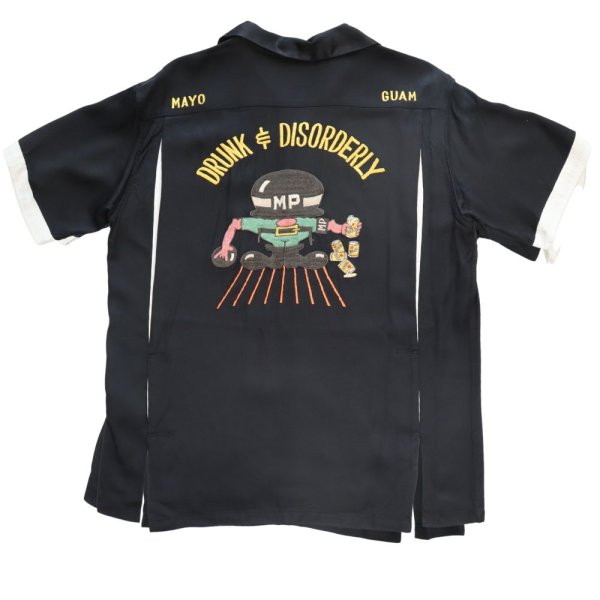 画像13: TAILOR TOYO テーラー東洋 TT39104 SUKA BOWLING SHIRT “DRUNK & DISORDERLY” ボウリングチーム 沖縄 アメリカ軍 「DRUNK & DISORDERLY」ミリタリーポリス MP 刺繍 カスタム オーダー ボウリングシャツ ミリタリー 半袖シャツ 東洋エンタープライズ (13)