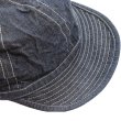 画像7: BUZZ RICKSON'S バズリクソンズ BR02308 HAT, WORKING, DENIM (MOD.) ARMY DENIM CAP アーミーデニムキャップ ミリタリー カットオフ デニムワーク キャップ グッズ 帽子 (7)